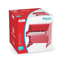 New Classic Toys &#9144; Rdt brneklaver i tr m. nodebog 