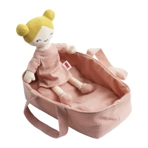 KREA ⎸ Dukke i lift, med dyne og pude - 28 cm. 