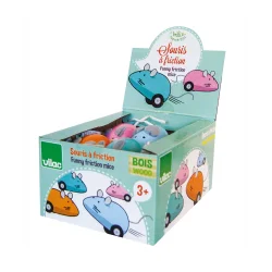 Vilac &#9144; Friktionsmus i tr - 4 farver