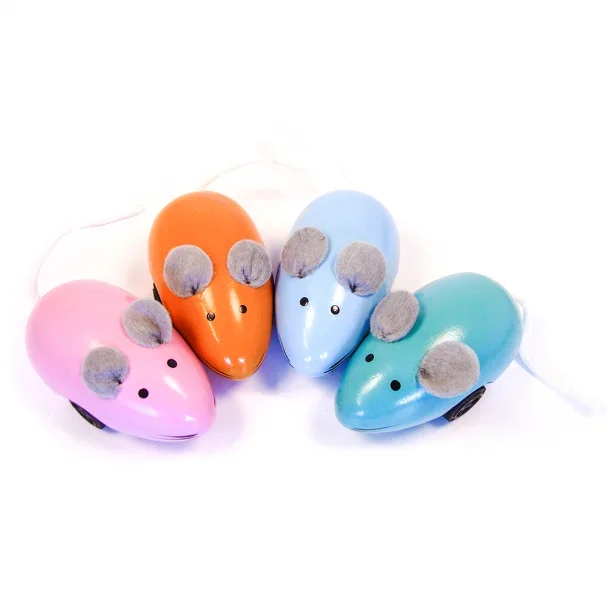 Vilac &#9144; Friktionsmus i tr - 4 farver