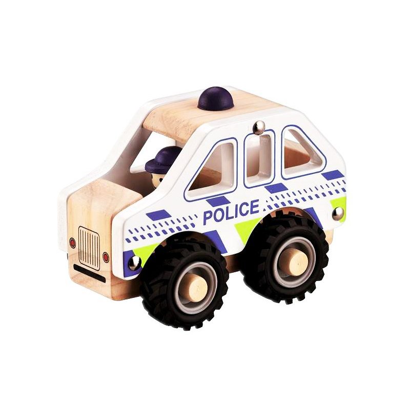 Magni ⎸ Politibil i tr� med gummihjul, FSC 100%