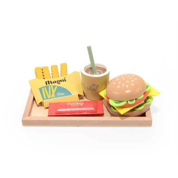 Magni ⎸ Cheeseburger Menu s�t i tr� og filt