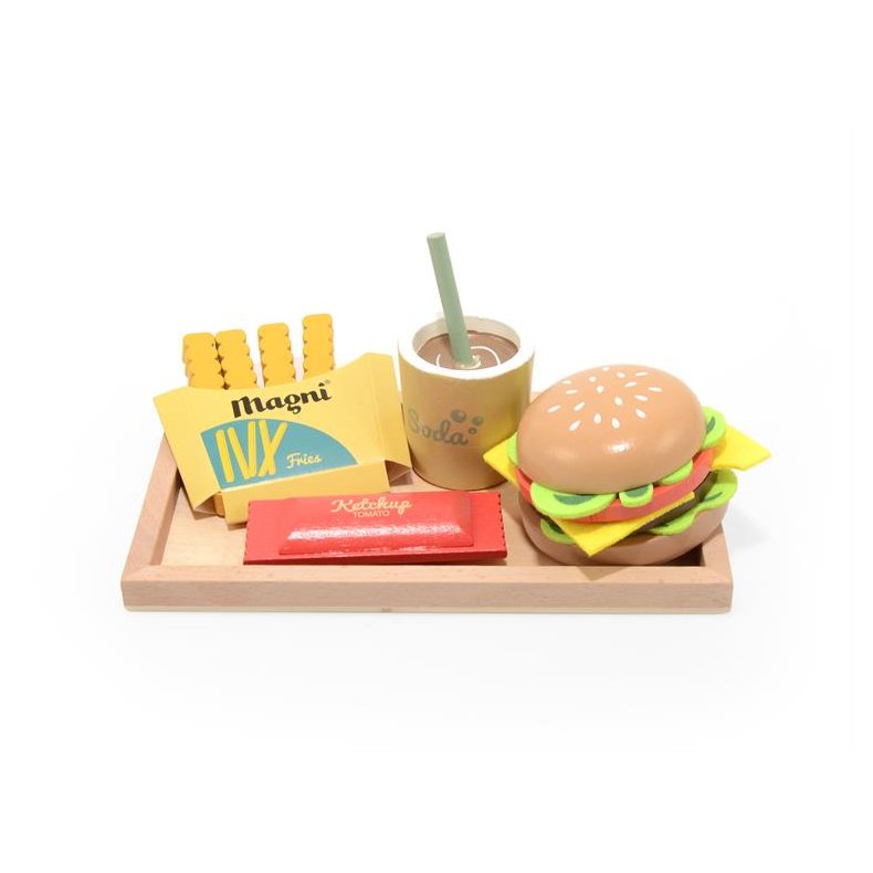 Magni ⎸ Cheeseburger Menu s�t i tr� og filt