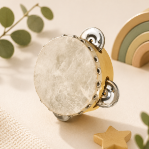 Goki ⎸ Tamburin til b�rn - tr� og skind