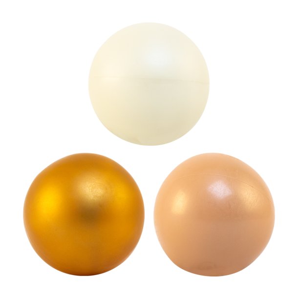 Magni ⎸ Bolde �9 cm. i khaki, sand og beige, 3 stk