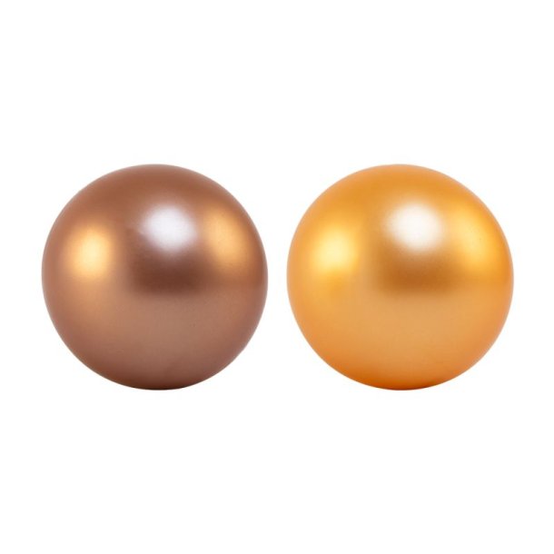 Magni &#9144; Bolde 15cm. i kobber og beige, 2 stk 