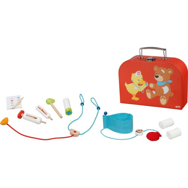 Goki &#9144; Lgekuffert med 10 dele 