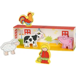 Goki ⎸ Lille bondeg�rd i �ske - inkl. 5 figurer 