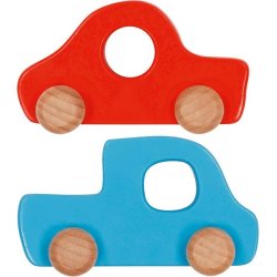 Goki &#9144; Vejbane i filt - med 2 biler