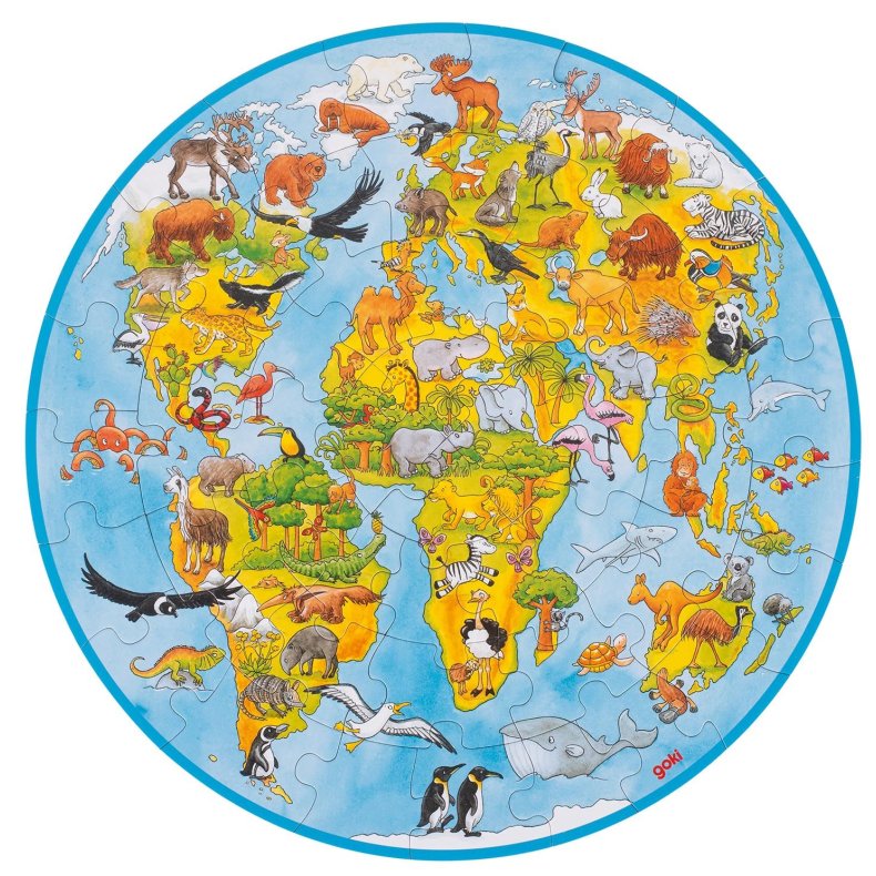 Goki⏐XXL puslespil - Verdenskort