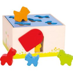 Goki ⎸ Puttekasse i tr� - Bondeg�rdsdyr