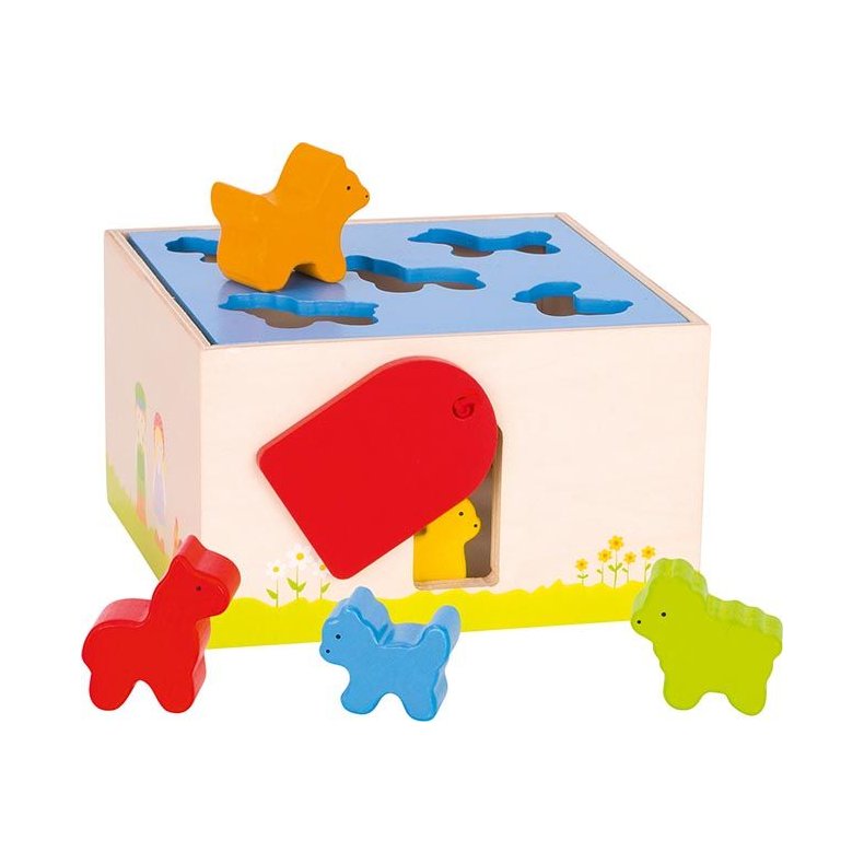 Goki ⎸ Puttekasse i tr� - Bondeg�rdsdyr