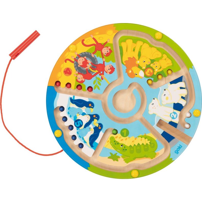 Goki ⎸ Magnetlabyrint i tr� - L�r at t�lle