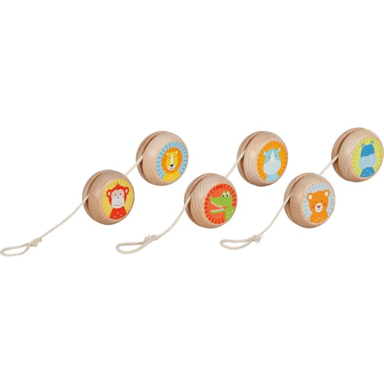 Goki ⎸ Yo-yo i tr� med dyremotiv - flere varianter