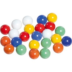 Goki ⎸ Glaskugler i klare farver - 24 stk.