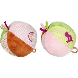 Goki ⎸ Bl�de bolde med klokke - s�t med 2 stk. (Regnbue og fugl) 