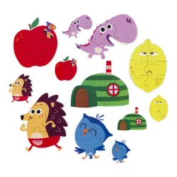 DR ⎸ B�rste figurpuslespil - 5 forskellige 