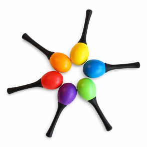 Trommus ⎸ Maracas til b�rn - s�t med 2 stk. 