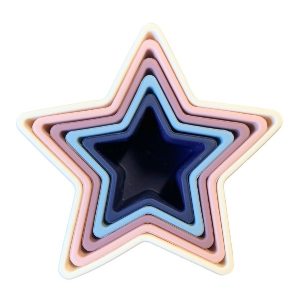 Magni ⎸ Silikone stabel rosa m. stjerne bokse - LFBG godkendt 