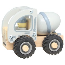 Magni ⎸ Cementbil i tr� med gummihjul, FSC 100%