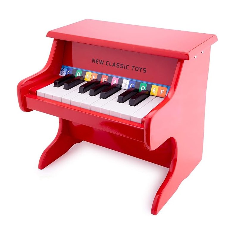 New Classic Toys ⎸ R�dt b�rneklaver i tr� m. nodebog 