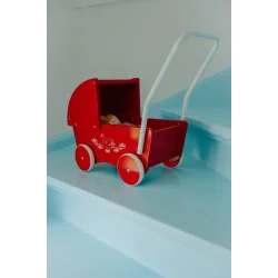 KREA ⎸ Klassisk r�d dukkevogn i tr�