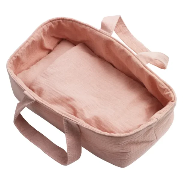 KREA ⎸ Dukke i lift, med dyne og pude - 28 cm. 