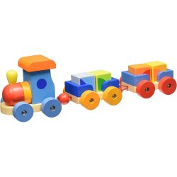 Goki ⎸ Tog i tr� med to vogne og 4 klodser 