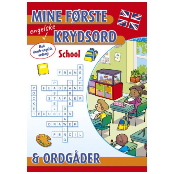 Mine f�rste engelske krydsord og ordg�der: School