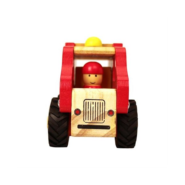 Magni ⎸ Brandbil i tr� med gummihjul, FSC 100%