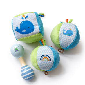 Babypakke med sanseleget�j - Bl�