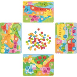 Farvespil 2, med 4 forskellige baggrunde