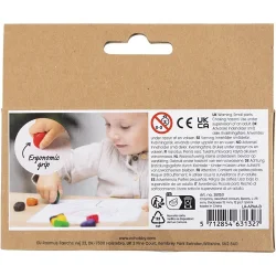 Farvekridt "fedtfarver" 12 stk. 