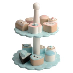 Kagefad i tr med 12 sm kager - legemad til brn ⎸ Trlegetj