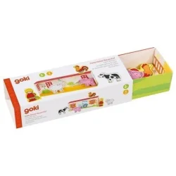 Lille grd i tr med 5 figurer - Bondegrd fra Goki