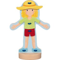 Goki | Pkldningsfigur med 10 st tj - 30 dele