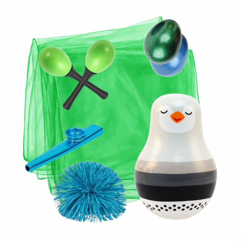 Rytmik startpakke til b�rn - instrumenter og sanseleg