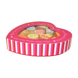 Legemad i tr - sm kager i hjerteboks til brn