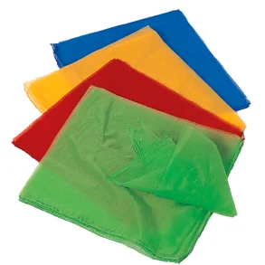 Gonge ⎸ Store chiffontrklder - 138x138 cm - Pakke med 4 stk. 