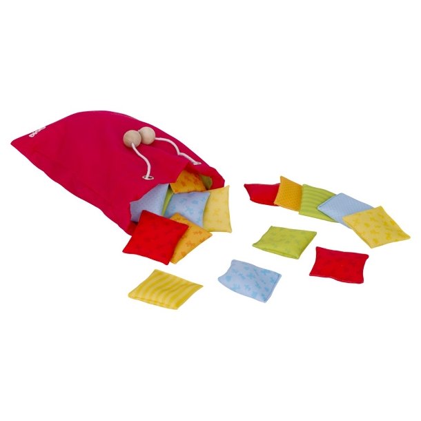 Flespil til brn - sjov leg og sansetrning med 20 poser &#9144; Goki