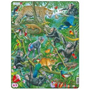 Larsen puslespil, Regnskoven - 32 brikker