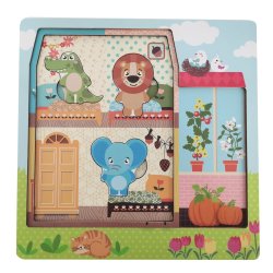 Magni &#9144; Puslespil med hus i lag, FSC 100%