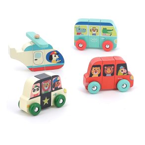 Vilac ⎸ Magnetiske kretjer i tr - 4 stk 