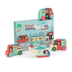 Vilac &#9144; Magnetiske kretjer i tr - 4 stk 