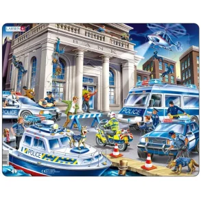 Larsen Puslespil 43 br., Politi - Leg og Lr