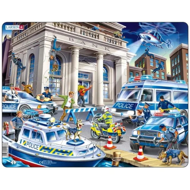 Larsen Puslespil 43 br., Politi - Leg og Lr