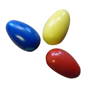 Rasleg i tr - st med 3 stk. farverige rytmeg til brn