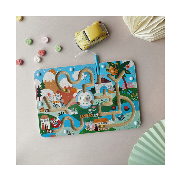 Vilac &#9144; Magnetisk labyrint i tr 