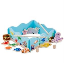 Fiskespil i tr! Spil med flotte fisk.