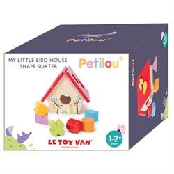 Puttekasse med klodser, Fuglehus i tr